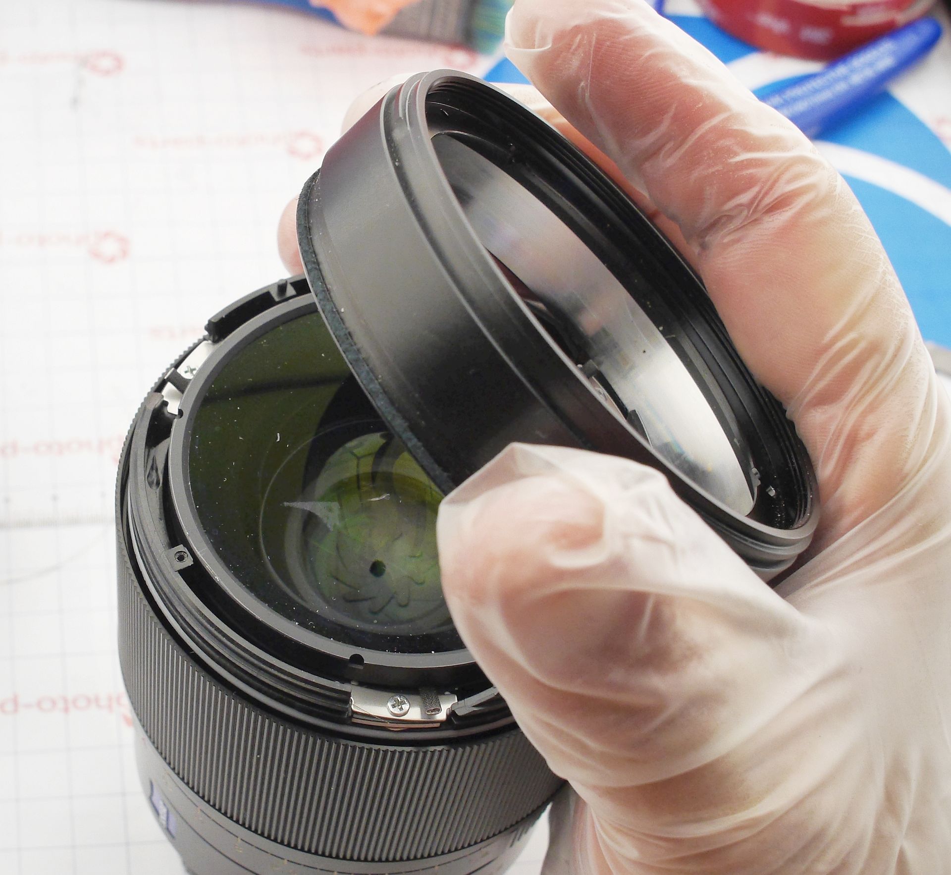 Sony FE 35mm 1.4ZA ремонт мотора фокусировки и странности